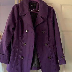 Purple blazer coat
